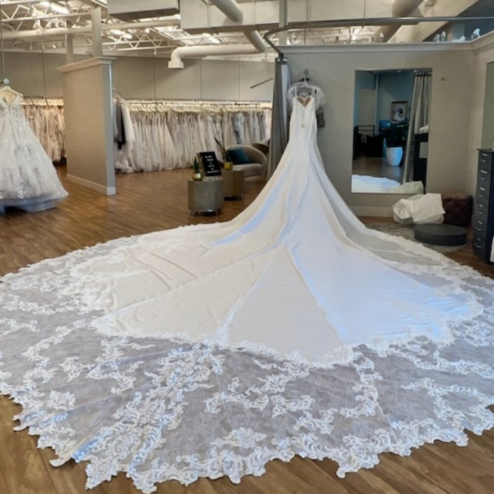 Martina Liana Bridal Wedding Dress Style 1119 Fit & Flare Lace Pearls